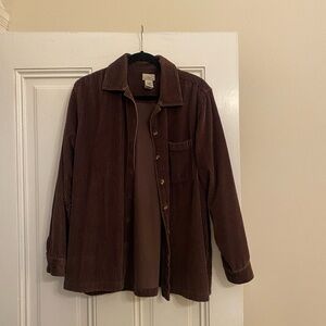 Women’s LL Bean Brown Corduroy Jacket